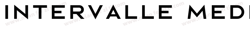 Intervalle Medium字体转换